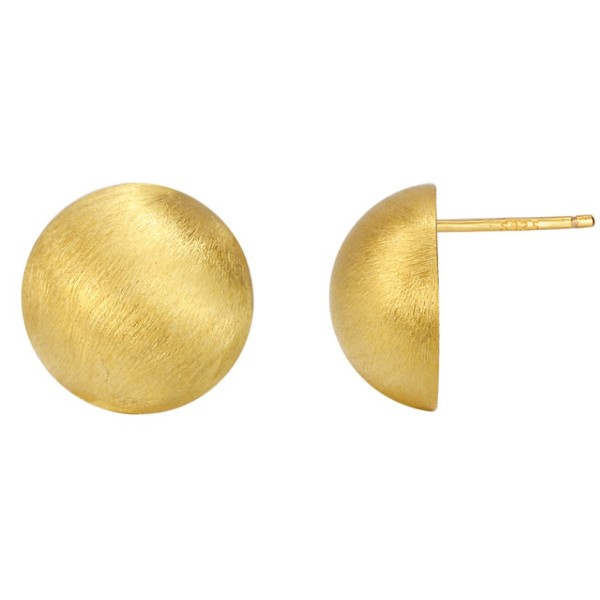 Cercei mari aurii sau argintii din argint rodiat sau argint placat cu aur, cercei stud rotunzi la moda, stil casual/elegant  retro, vintage, texturat lucios, argintiu/auriu, 6,24 gr