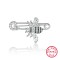 Brosa din argint tip ac de siguranta cu cristale, martisor argint, cadou martie, cadou martisor femei, dama, argint 925 rodiat, argintiu, 4,65 gr