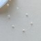 Colier Floating Pearls din argint cu perle cultura 3 mm, colier elegant la baza gâtului, perle naturale plutitoare 3 mm