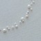 Colier floating pearls cu perle de cultura, colier fir transparent,  3 straturi, inchidere argint rodiat sau argint placat cu aur galben