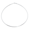 Lănțișor Flexibil Tip Colan din Argint Rodiat sau Argint Placat cu Aur Galben – Colier Minimalist Elegant pentru Femei, 40 cm, 2,76 gr