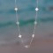 Lănțișor Van Luxy White Gold cu Trifoi și Sidef Natural Mother of Pearl din Argint Placat cu Aur sau Argint Rodiat – Colier Elegant din argint, 3,15 gr