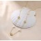 Lănțișor Van Luxy White Gold cu Trifoi și Sidef Natural Mother of Pearl din Argint Placat cu Aur sau Argint Rodiat – Colier Elegant din argint, 3,15 gr