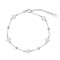 Brățară Van Luxy cu Trifoi din Sidef Natural și Biluțe din Argint – Argint Placat cu Aur sau Argint Rodiat | Mother of Pearl, argintiu/auriu, 2,02 gr